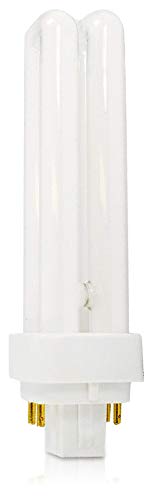 Circle (4 Pack) PLC-13W 865, 4 Pin G24q-1, 13 Watt Double Tube, Daylight White, Compact Fluorescent Light Bulb - Acceptable