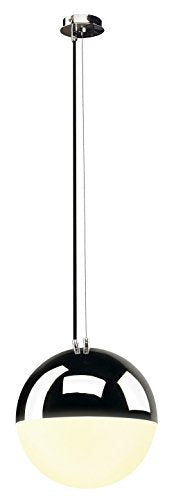 SLV Lighting 7133562U Big Light Eye Pendant with Chrome and Satin Shade, Chrome Finish - Like New