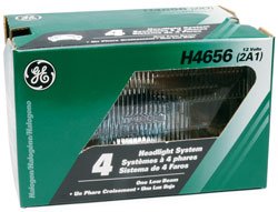 GE Lighting H4656 Standard Automotive Halogen Sealed Beam Replacement Bulb - Like New