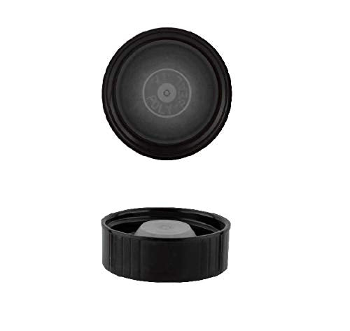 33-400 Black Airtight Phenolic Poly Cone Insert Caps for 33mm Wide Glass Growler Bottles- Industrial & Food Grade (fits kitchentoolz 32oz Growler) - Like New