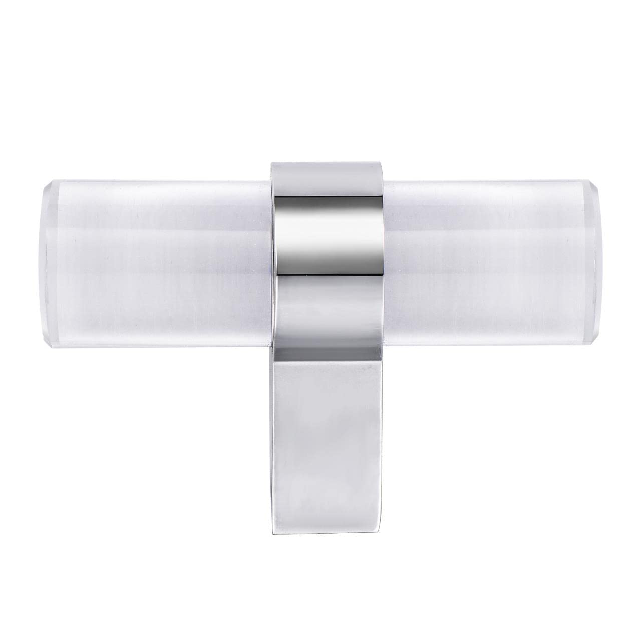 HOLDN� STORAGE Premium Quality 10 Pack Glass Cabinet Knobs � Clear T-Bar Knobs for Bathroom and Kitchen Cabinet � Dresser and Cupboard Pull Handles � Elegant Cabinet Door Knob - Like New