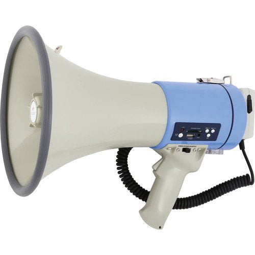 Polsen MP-25 25W Megaphone with Siren, MP3 Player and Detachable Microphone - Like New
