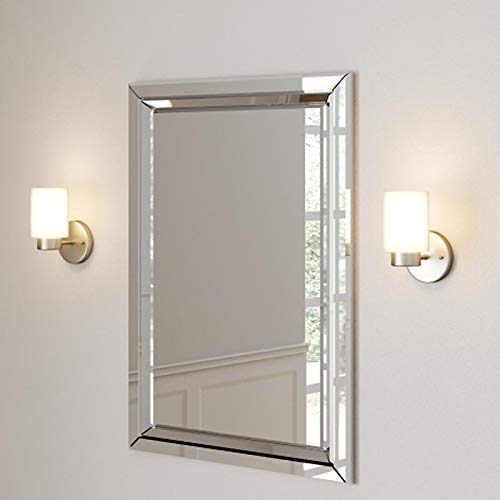 Ciata Lighting Bathroom Light Fixtures Over Mirror, Bathroom Vanity Light Wall Fixture with Frosted Seed Glass Finish  - Very Good