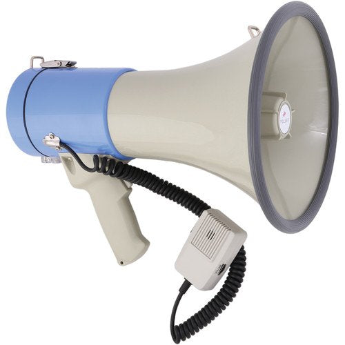 Polsen MP-25 25W Megaphone with Siren, MP3 Player and Detachable Microphone - Like New