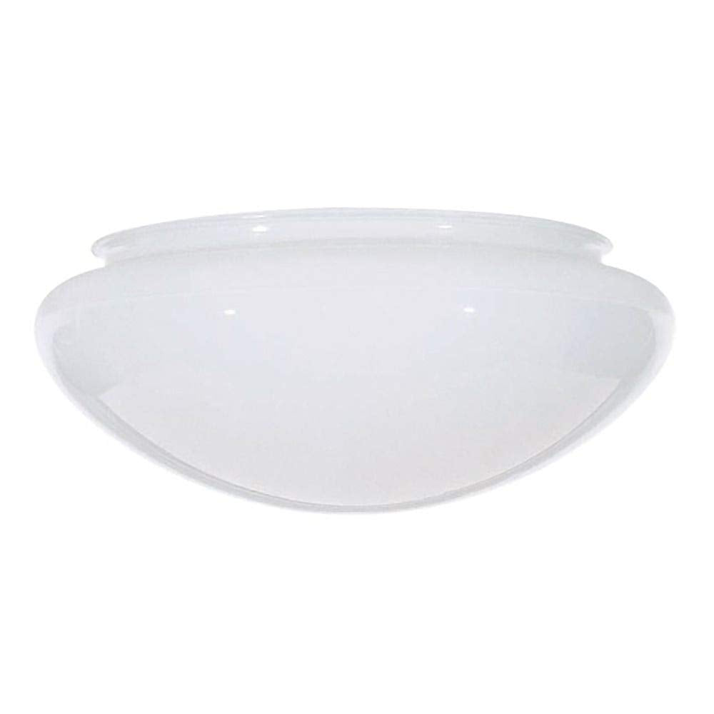 7.5-Inch White Mushroom Glass Shade - 5-7/8-Inch Fitter Opening - Like New