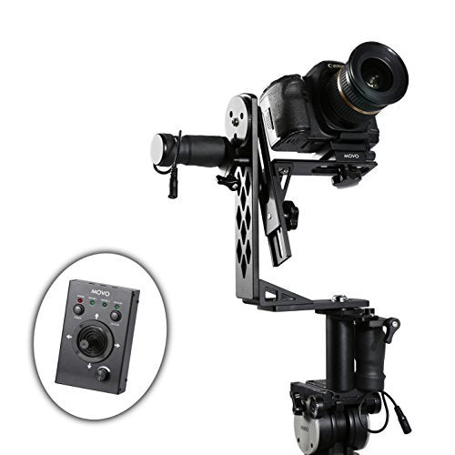 Movo Photo MGB-5 Aluminum Motorized 360� Pan and Tilt Gimbal Head for Tripods and Jibs - Supports Cameras up to 11 LBS - Like New