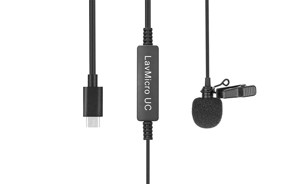 LavMicro-UC Lavalier mic for USB Type-C Devices with Signal Converter - Very Good