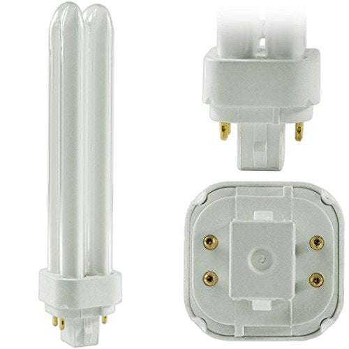 (10 Pack) PLD-26W 841, 4 Pin G24q-3, 26 Watt Double Tube, Compact Fluorescent Light Bulb, Replaces Sylvania 20669 CF26DD/E/841. Philips 38337-2 - PL-C 26W/841/4P/ALTO  - Like New