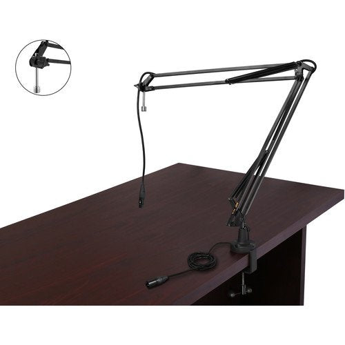 Auray BAE-2X Two-Section Broadcast Arm with External Springs & Integrated XLR Cable - Like New