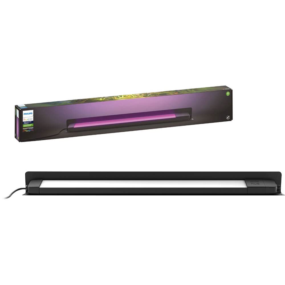 Philips Hue Amarant Outdoor Smart Light Bar, Black - 20W, White and Color Ambiance LED Light - 1 Pack - Requires Hue Bridge and Outdoor Power Supply - Control with Hue App and Voice - Weatherproof - Very Good