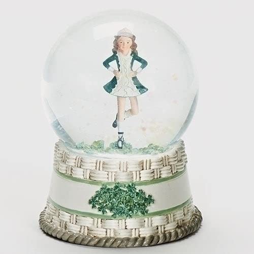 Roman Giftware Inc., Irish & Celtic Collection, 6.5" H Irish Dancer GLITTERDOME,Religious, Inspirational, Durable (3x3x6) - Very Good