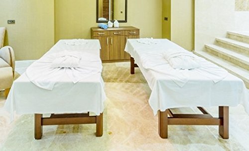 White Classic Flat Hospital Bed Sheet, Twin Size Flat Sheets, 1 Flat Sheet, Cotton/Poly, - Acceptable