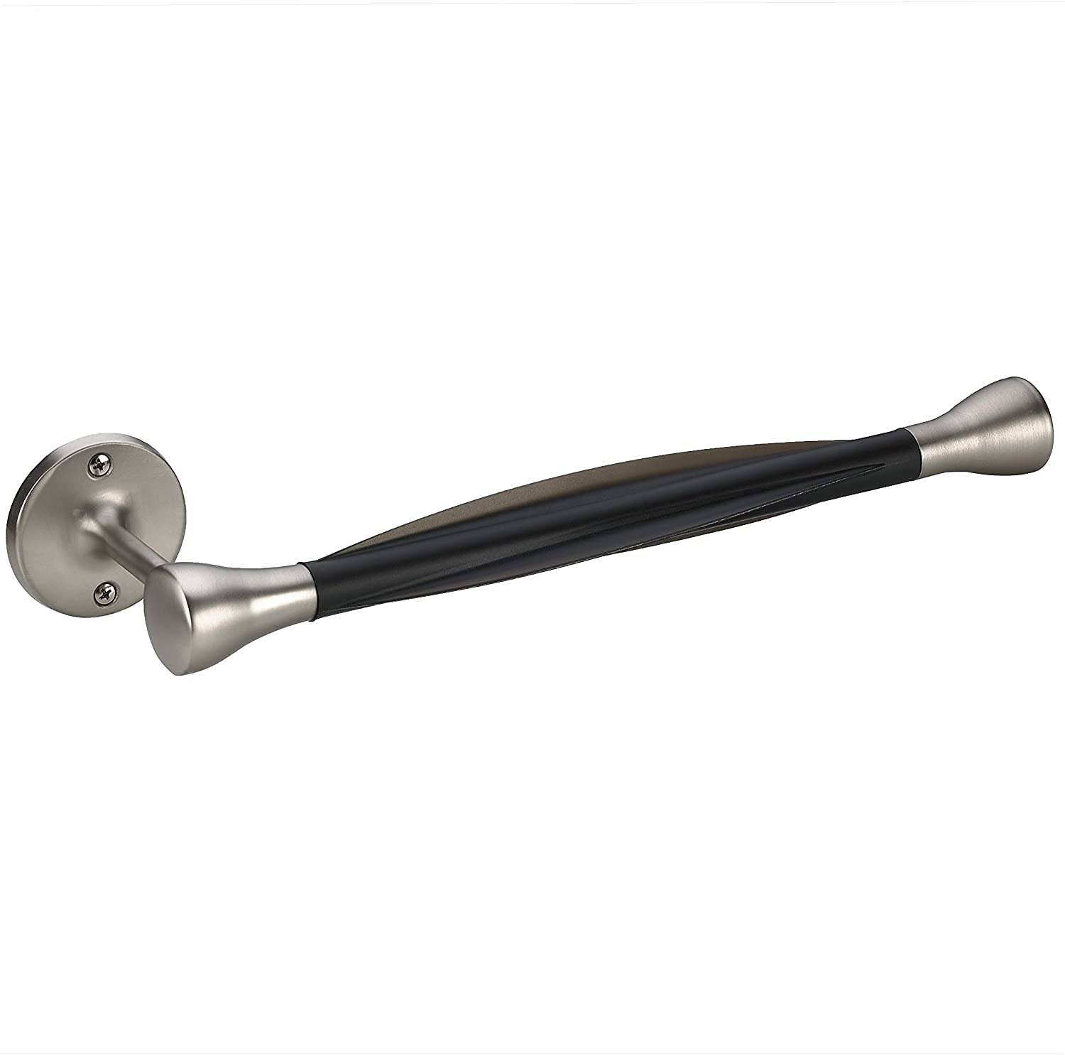 Paper Towel Holder Wall Mount One Handed Tear, Under Cabinet Mounted Paper Towel Holder Dispenser for Kitchen, Mounts Vertical or Horizontal, Rust Resistant, Brushed Steel - Like New