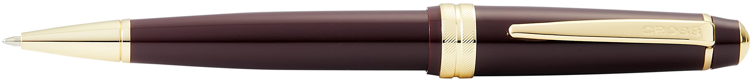 Cross Bailey Light Polished Burgundy Resin and Gold Tone Ballpoint Pen - Like New