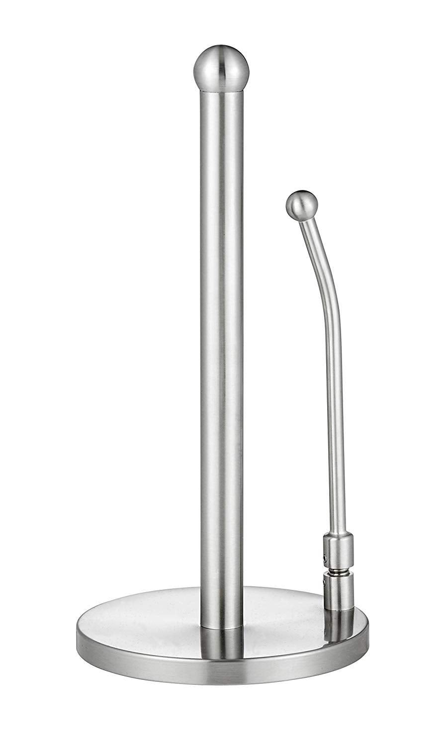 Alpine Countertop Paper Towel Holder - Stainless Steel Kitchen Napkin Roll Dispenser Stand for Home, Office, Bathroom (Steel-Lite) - Like New