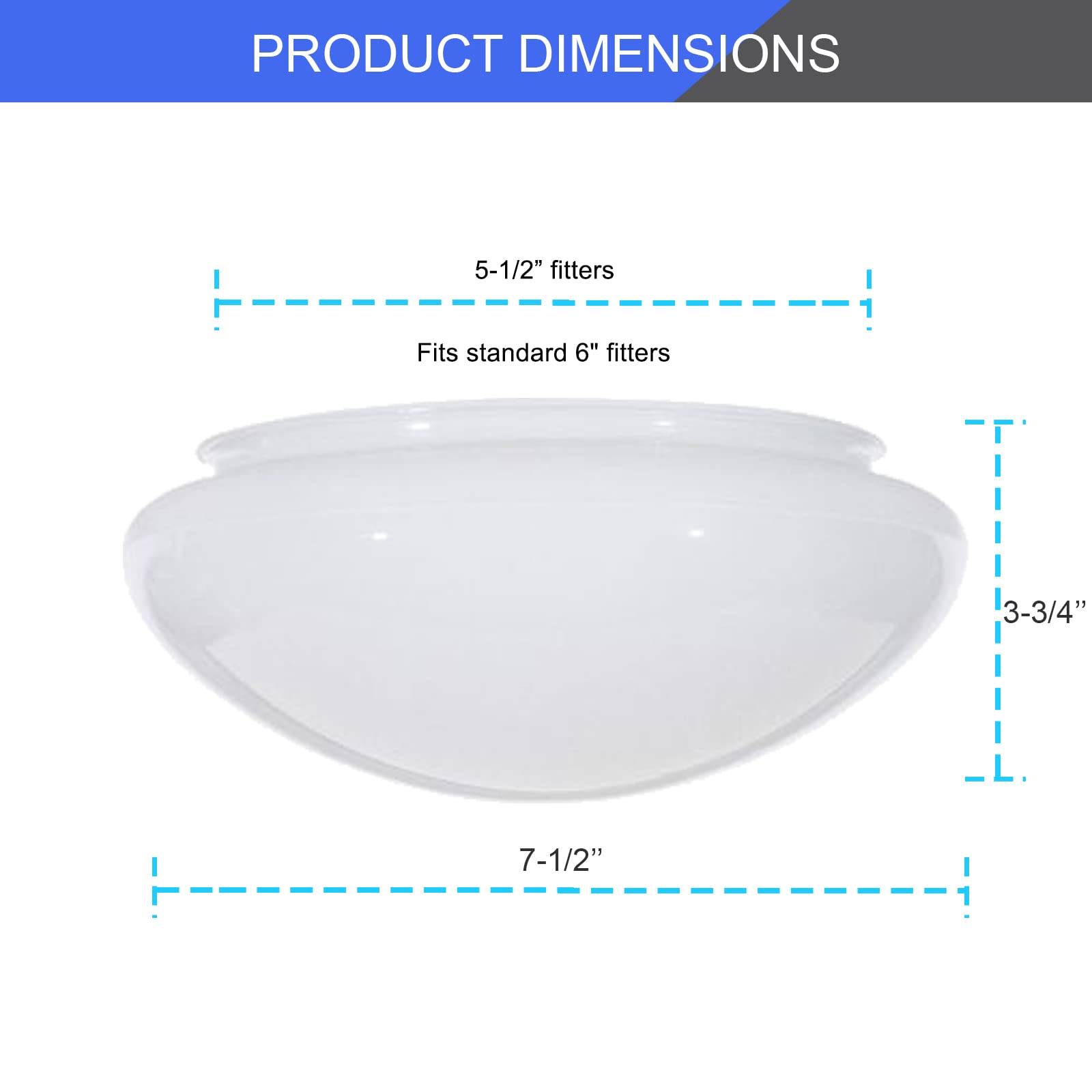 Mushroom Glass Shade - Like New