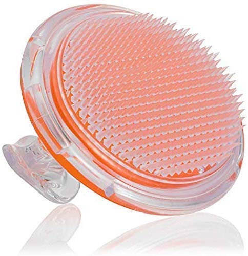 Exfoliating Brush to Treat and Prevent Razor Bumps and Ingrown Hairs - Eliminate Shaving Irritation for Face, Armpit, Legs, Neck, Bikini Line - Silky Smooth Skin Solution for Men and Women ?Orange?