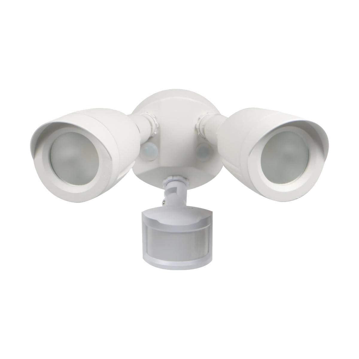 Ciata Lighting 20-Watt LED Bullet Head Outdoor Security Flood Lights with Dual Head, RoHS Complaint, IP65 Rated, 1900 Lumens, 2KV Surge Protection and Motion Sensor –3000K/4000K  - Like New