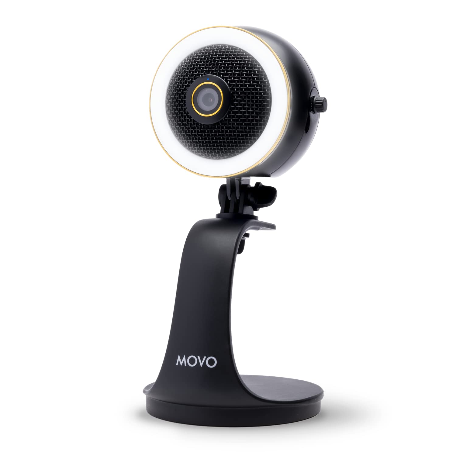 Movo WebMic HD Pro All-in-One Webcam with Mic and Ring Light - Very Good