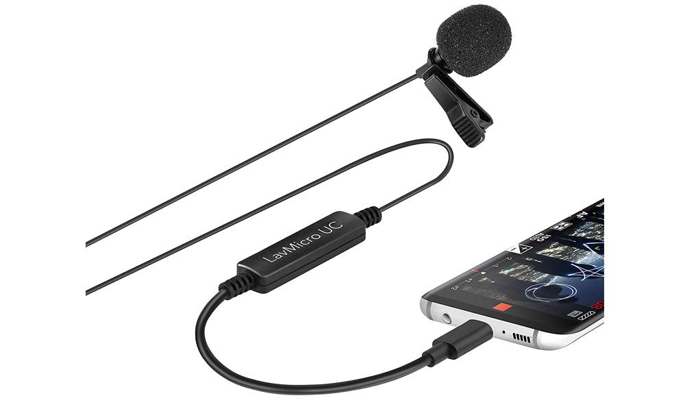 LavMicro-UC Lavalier mic for USB Type-C Devices with Signal Converter - Very Good