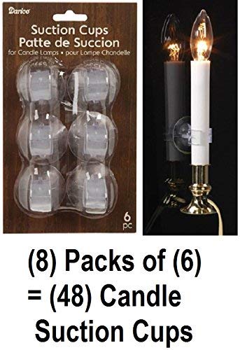 Suction Cups For Candle Lamps 6/Pkg-Clear - Like New