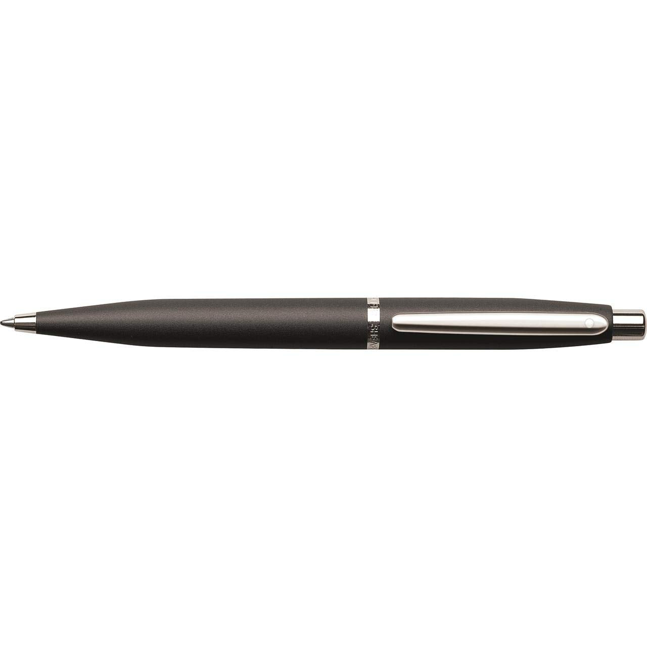 Sheaffer Vfm Matte Black Ballpoint Pen with Chrome Trim - Very Good