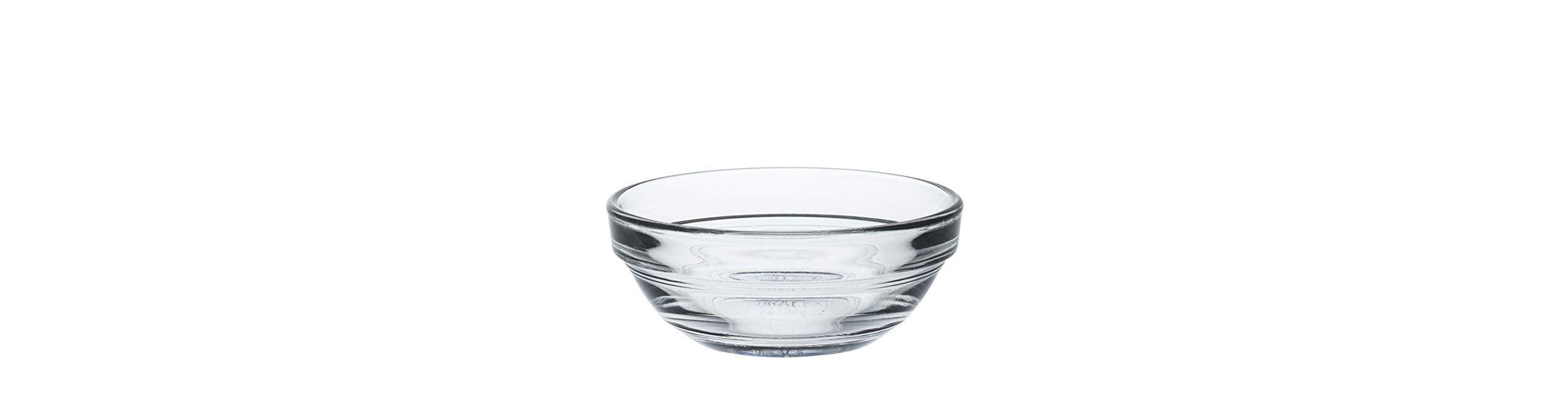 Duralex Lily Round Stacking Mixing Glass Bowl 7.5 cm, Set of 4 2021AC04 by - Like New