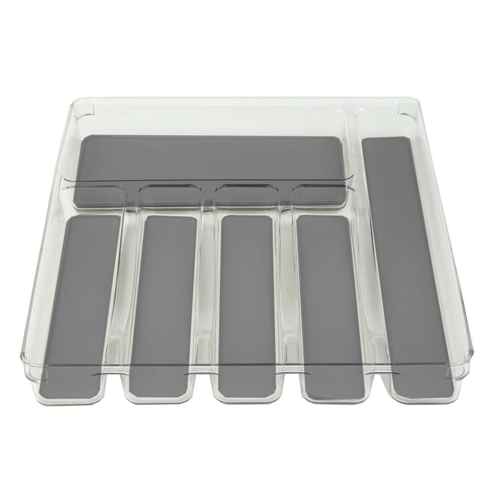 Home Basics 12" x 15" Plastic Drawer Organizer with Rubber Liner - Like New
