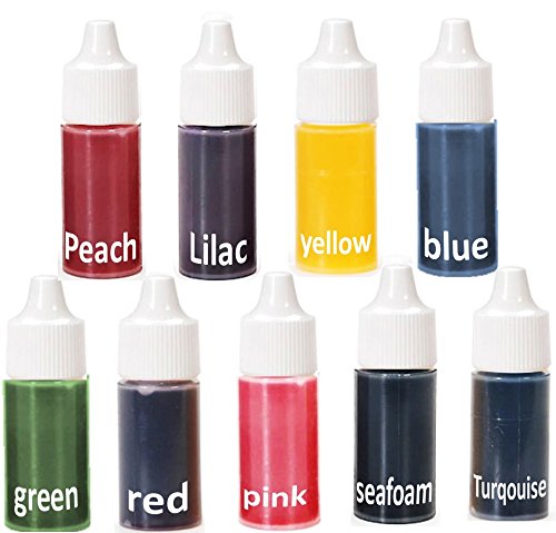 Liquid Bath Bomb Soap Dye - Natural soap Coloring Liquid Soap Colorant for DIY Bath Bomb soap Making Supplies Kit, Soap Color Craft, Slime Coloring, Handmade Soap Bath Bomb, 9 Colors, 0.30 Oz Each. - Like New