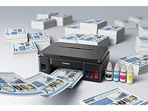 Canon G3200 All-In-One Wireless Supertank (MegaTank) Printer| Copier| Scanner| and Mobile Printing, Black, 6.5" x 17.6" x 13" (0630C002) - Like New