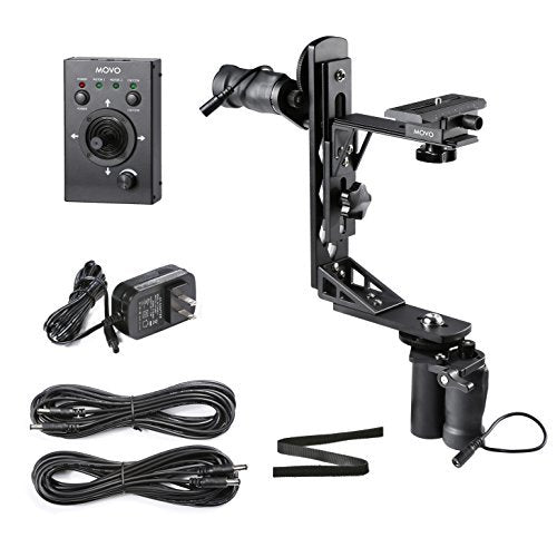 Movo Photo MGB-5 Aluminum Motorized 360� Pan and Tilt Gimbal Head for Tripods and Jibs - Supports Cameras up to 11 LBS - Like New