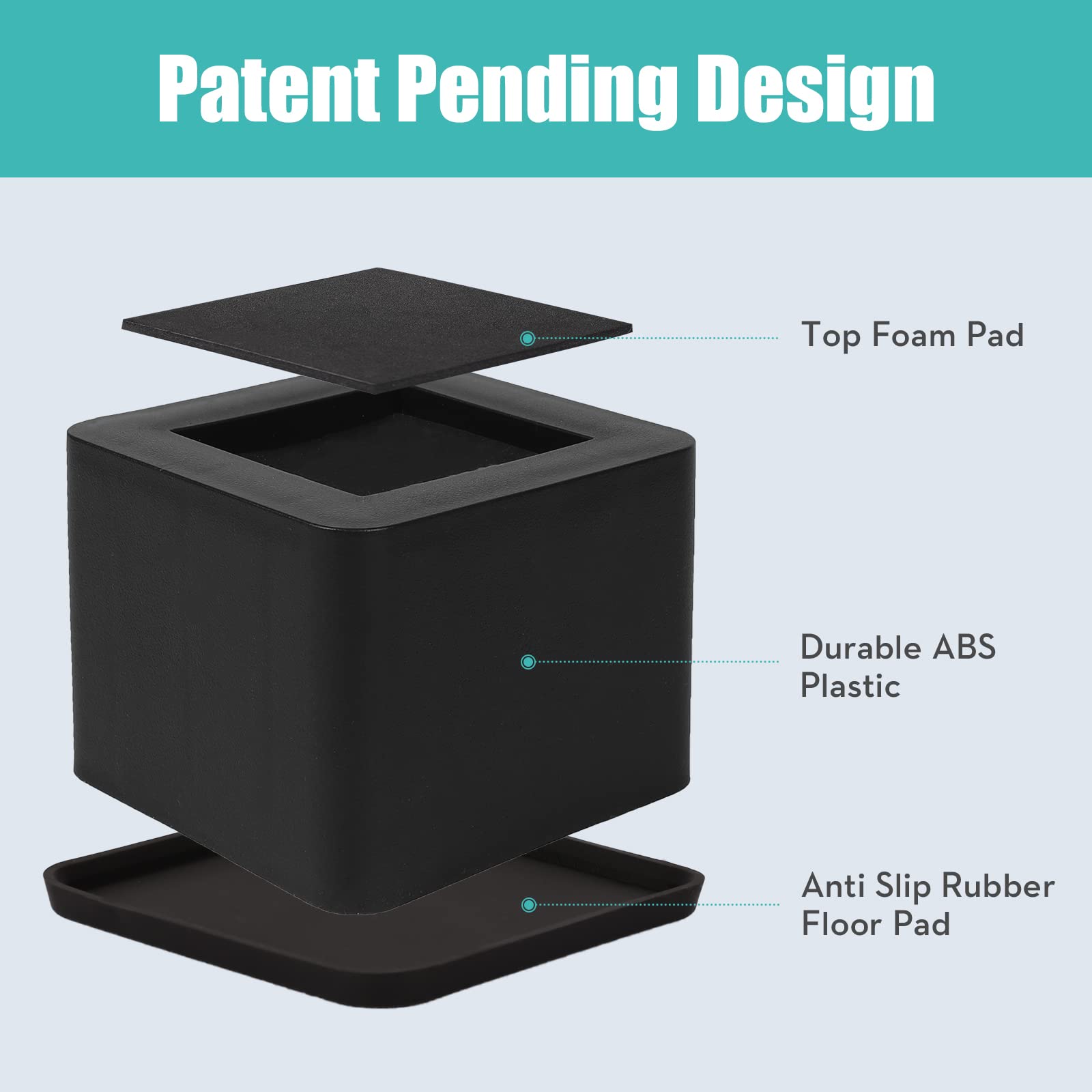 MEETWARM 3 Inch Bed Risers - Like New