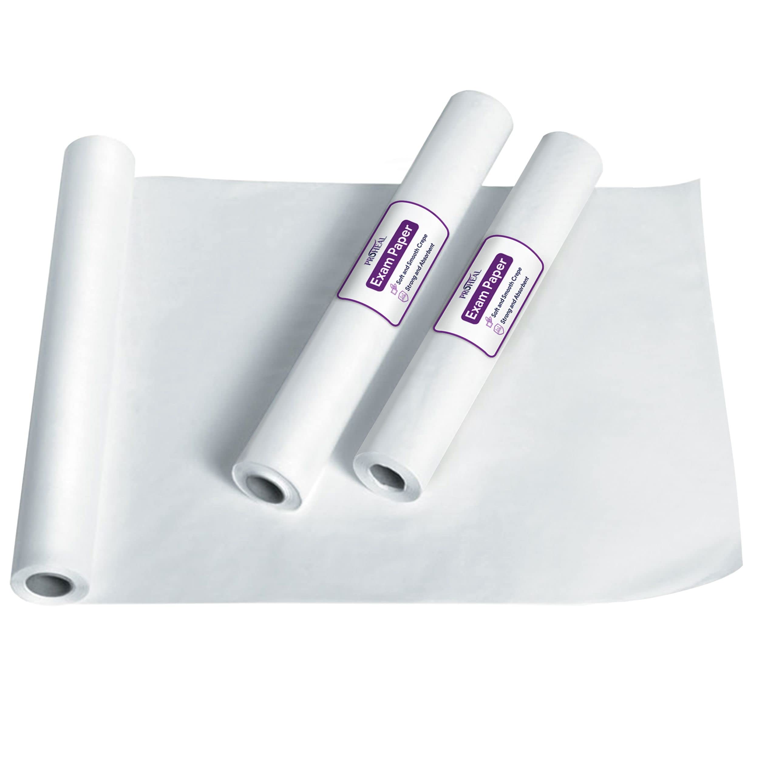 Exam Table Paper - High-Quality Disposable Exam Paper - Soft and Smooth Chiropractic Face Paper and Changing Table Paper - Strong and Absorbent Bed Paper Roll Medical - Like New