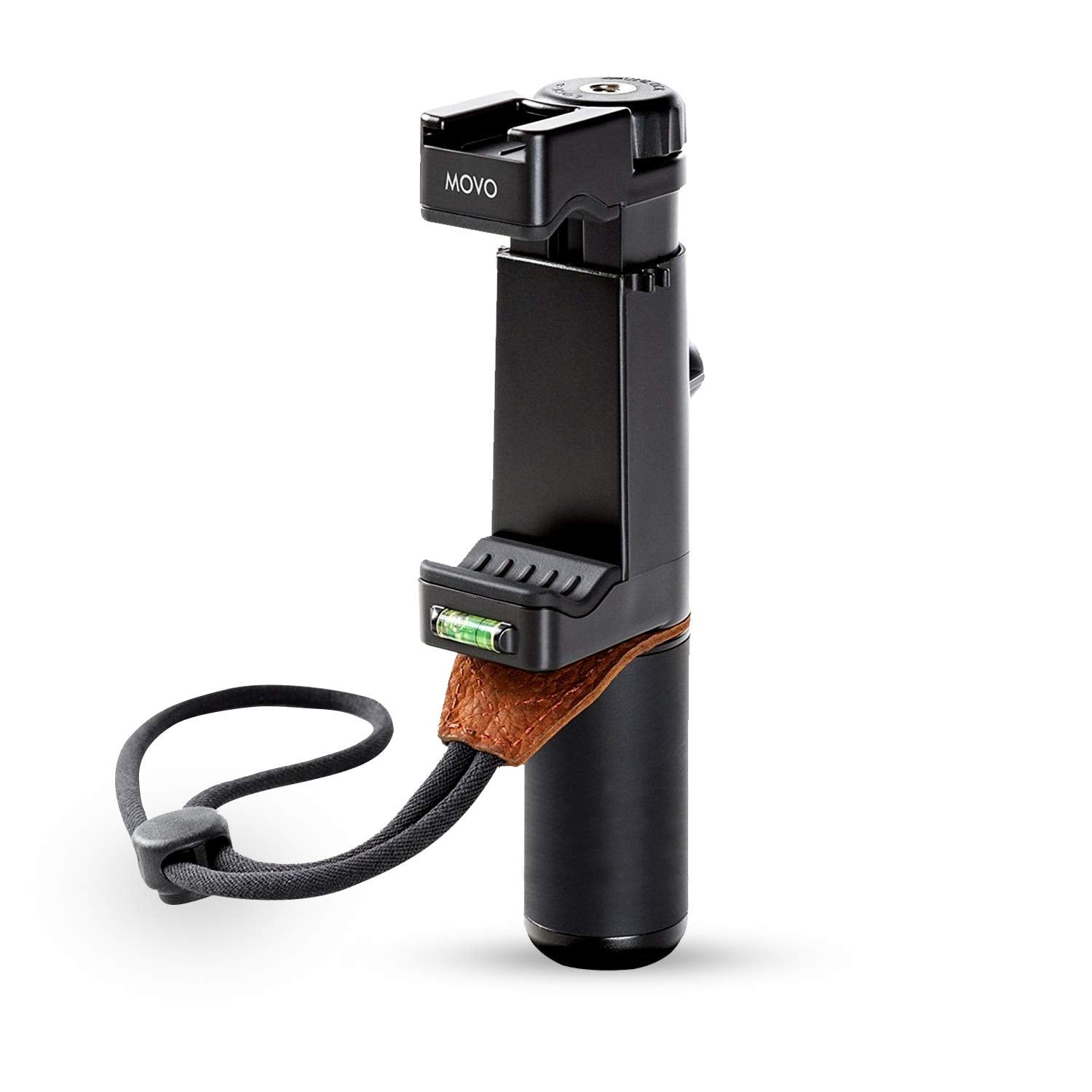 Movo PR-1 Smartphone Grip Handle Rig with Wrist Strap, Tripod Mount and Cold Shoe Mount for Lights and Microphones - for iPhone, Samsung, HTC, LG, Google, Android - Very Good