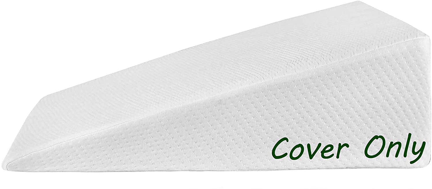 Abco Bed Wedge Pillow Cover- Wedge Pillow Case Cover - Fits Abco Tech 7 Inch Bed Wedge Pillow - Replacement Cover ONLY - Washable  - Good