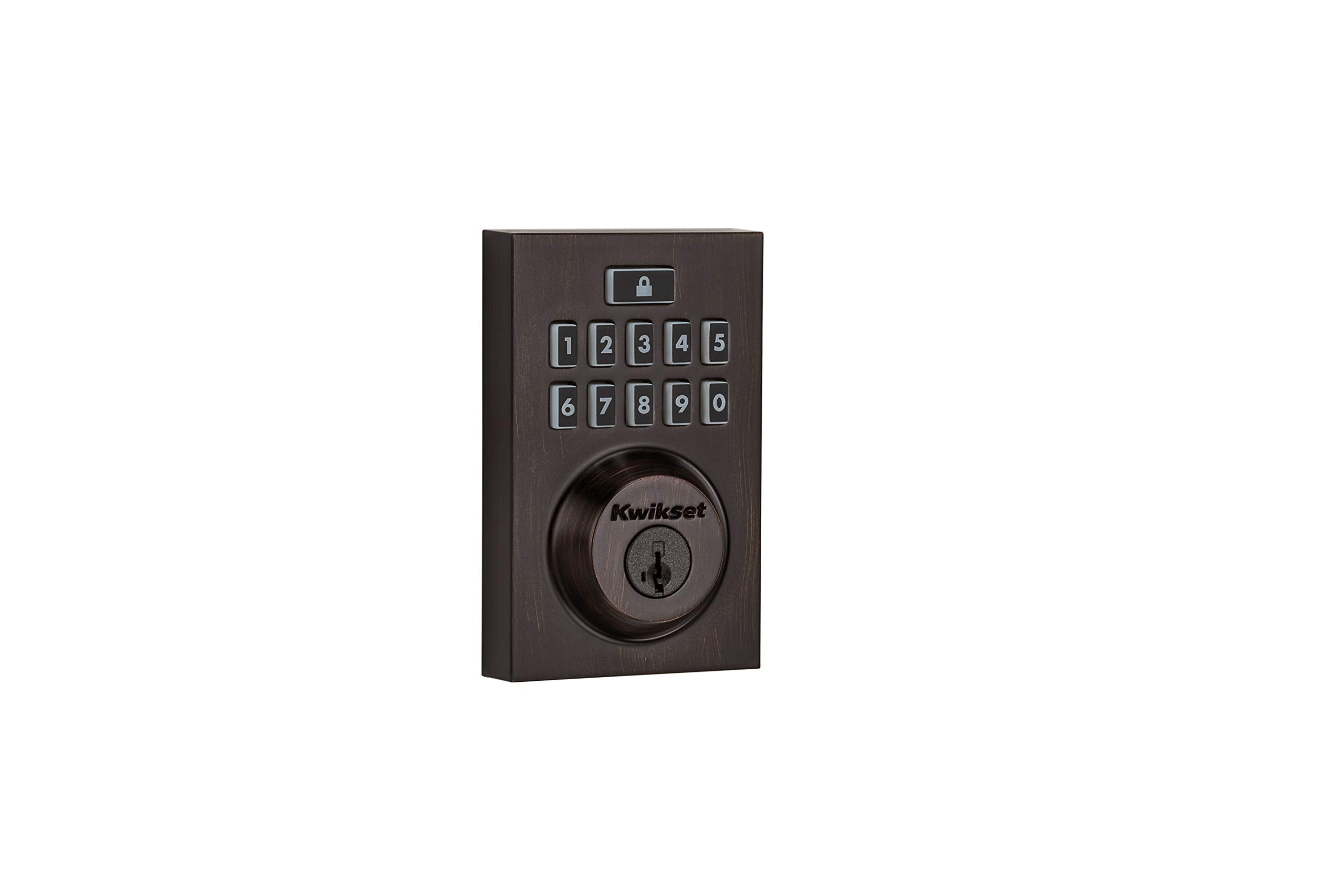 Kwikset 99130-009 Smartcode 913 Contemporary Electronic Deadbolt Featuring Smartkey In Venetian Bronze - Like New