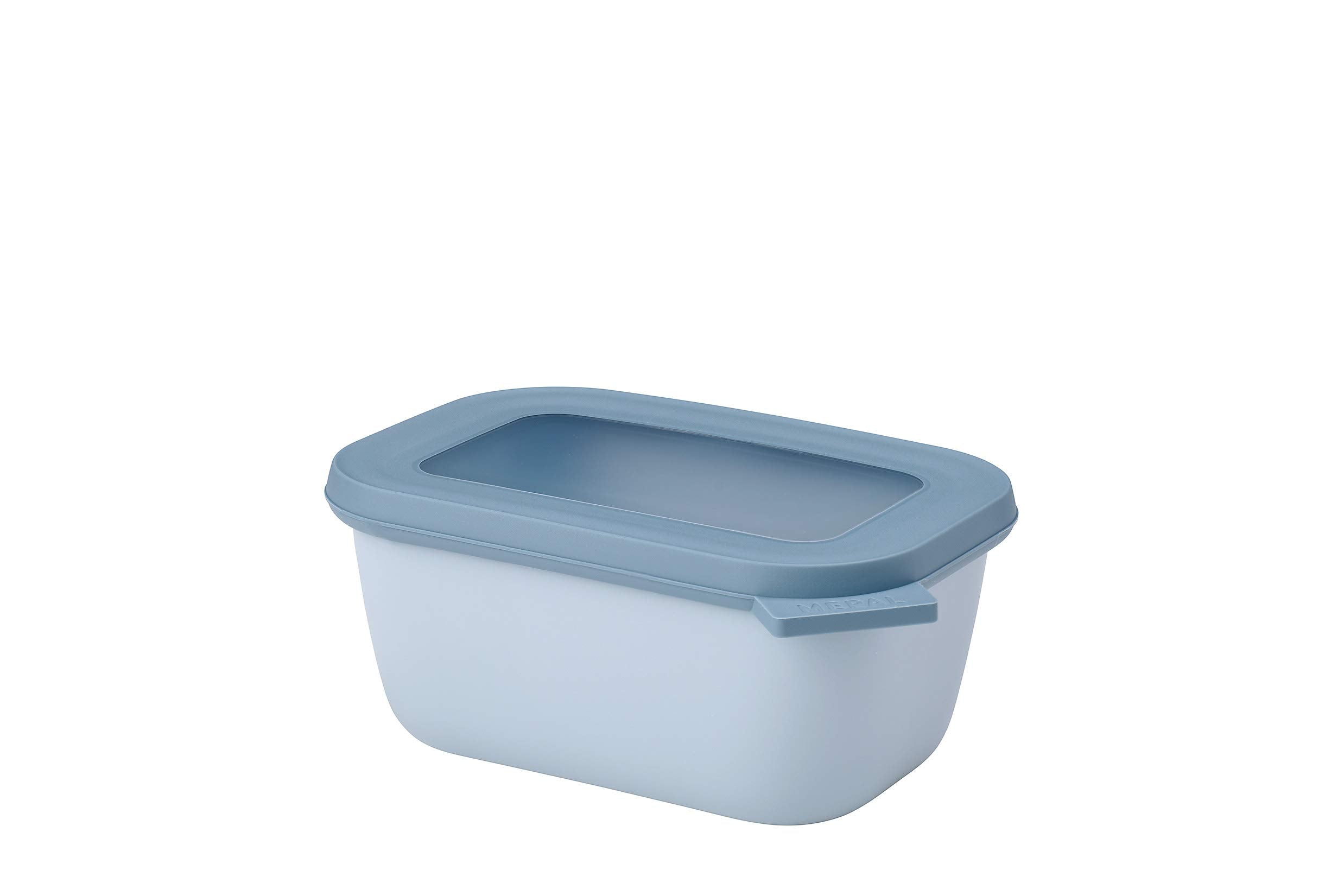 Mepal Cirqula Multi Bowl Rectangular 750 ml Nordic Blue-Food Storage Box-Stackable-Dishwasher Safe - Like New