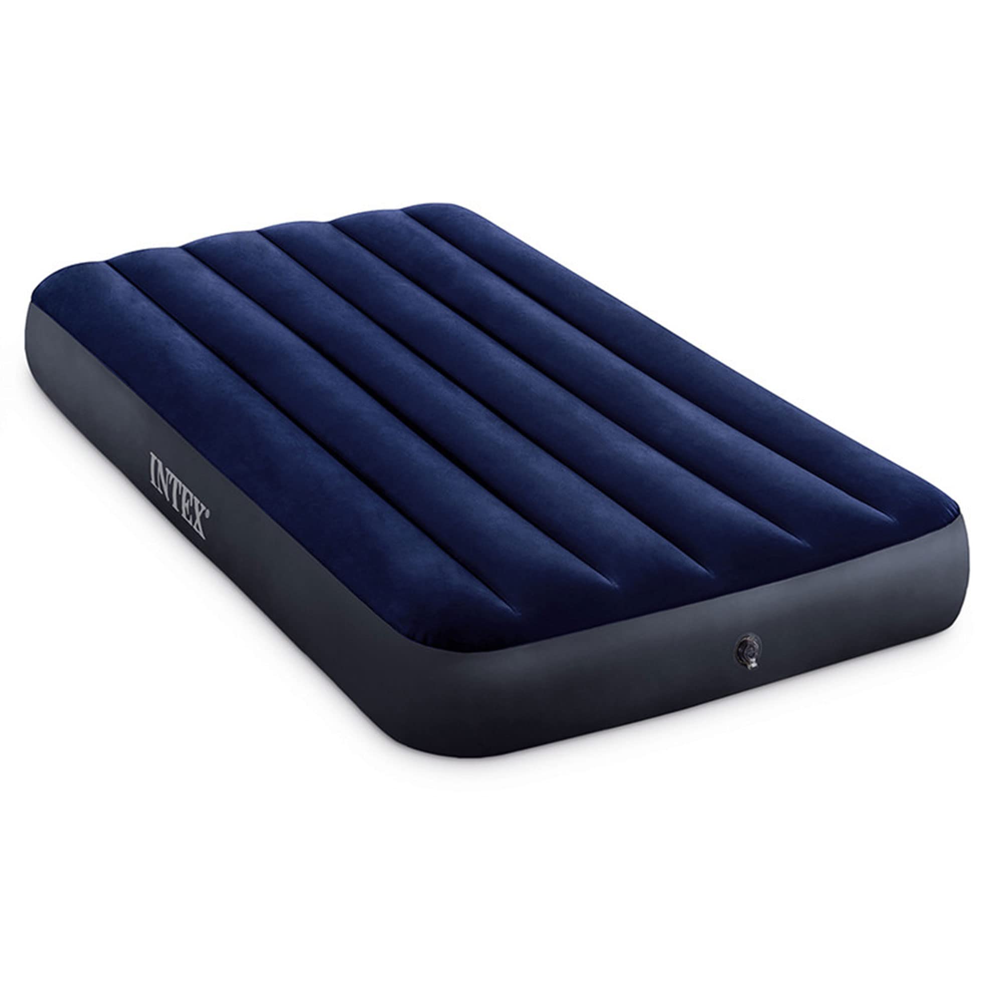 Intex Dura-Beam Fiber-Tech Vinyl Standard Downy Air Mattress with Plush Top and 2-in-1 Valve - Like New