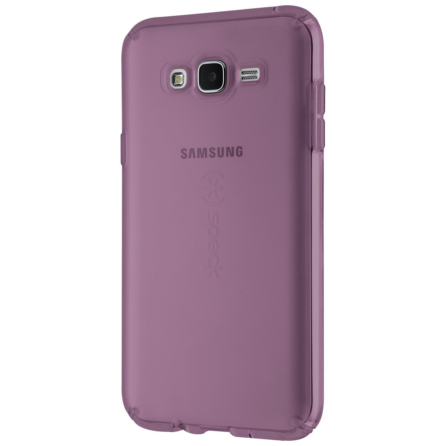 Speck Products CandyShell Clear Case for Samsung Galaxy J7 - Retail Packaging - Beaming Orchid Purple Clear - Like New