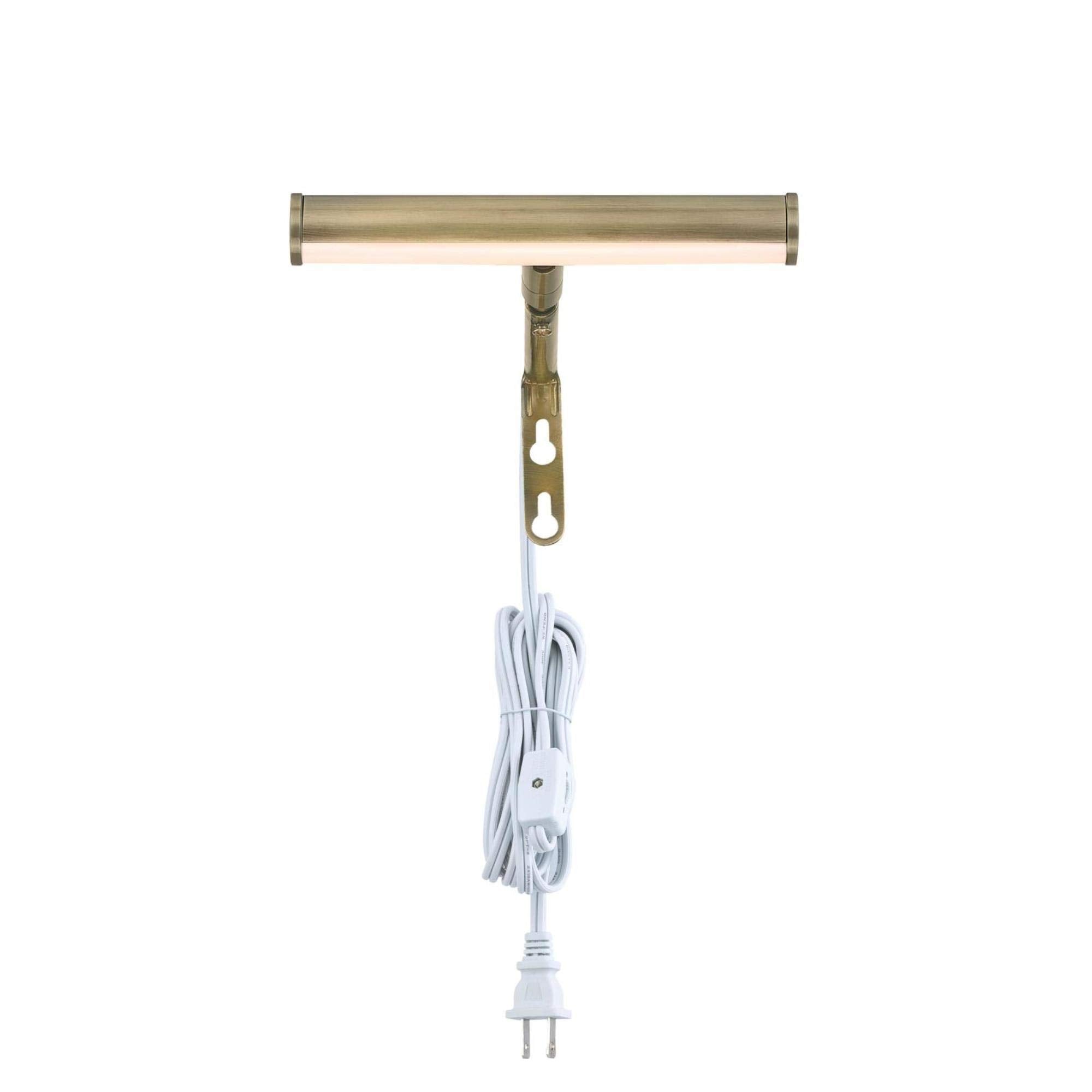 Westinghouse Lighting 7500700 7 Inch, 2 Watt Adjustable LED Picture Light, Antique Brass Finish, 3000K, White - Like New