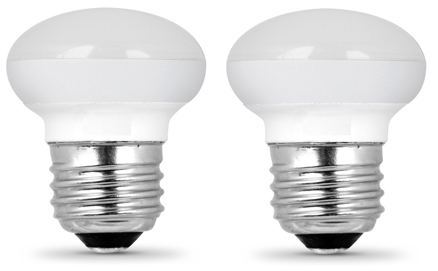 DYSMIO LED R14 Mini-Reflector Floodlight 4 Watt (25W Equivalent) Light Bulbs, Medium (E26) Base, 2700K, Warm White - Pack of 2 - Like New