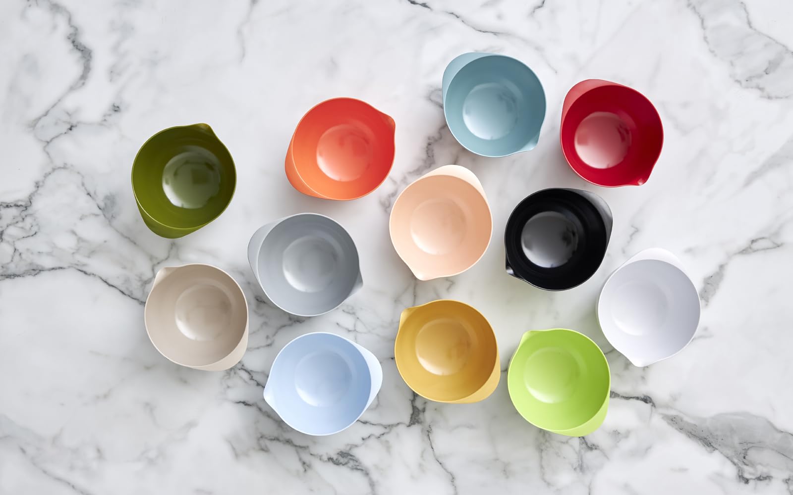 Rosti 11465 Balls, Olive, 7.5 x 6.5 x 5.0 inches (19.1 x 16.4 x 12.8 cm), Margreite Mixing Bowl, 0.5 gal (1.5 L), Pack of 3 - Like New