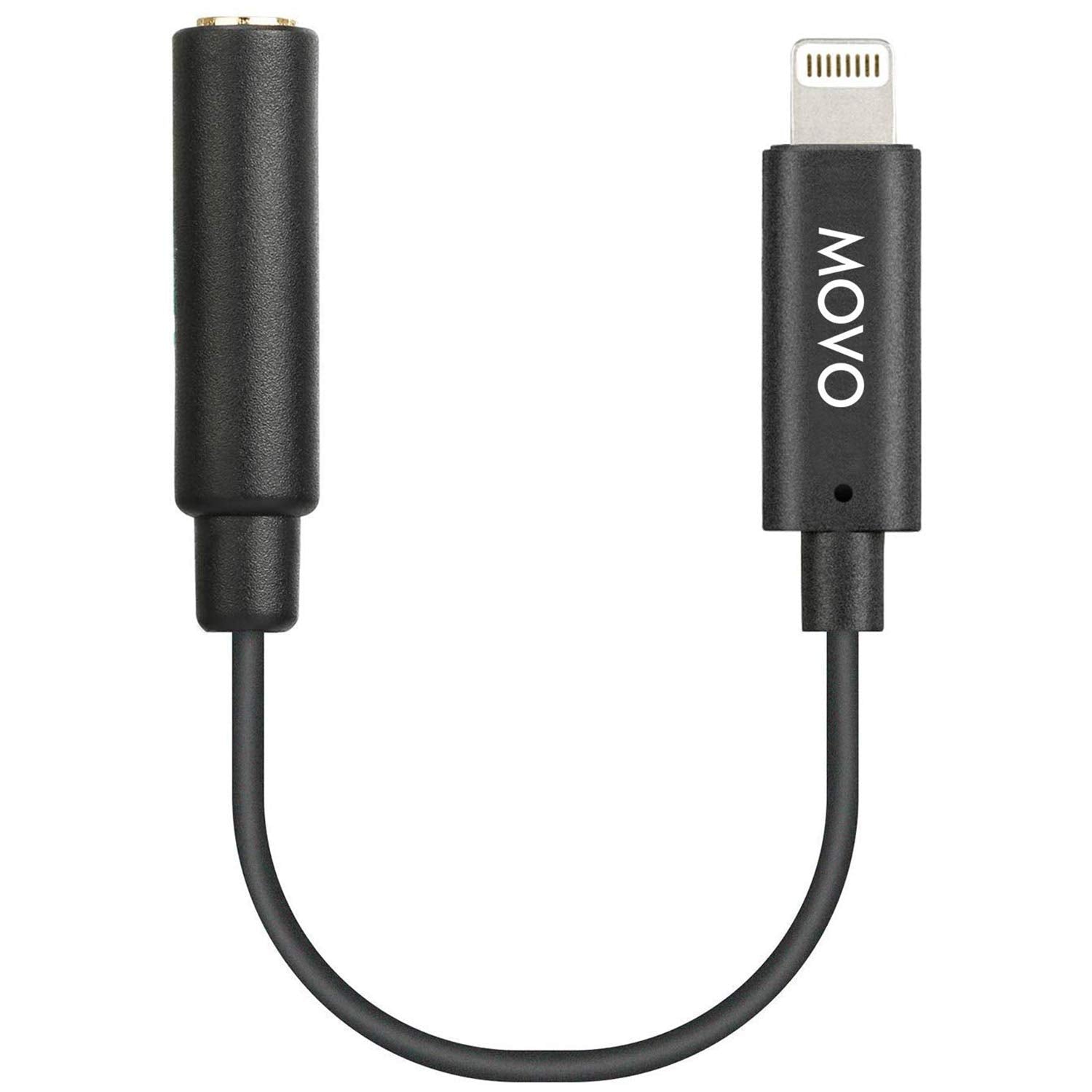 Movo IMA-2 3.5mm TRS to Lightning iPhone Headphone Adapter - Apple Headphone Adapter for iPhone - iPhone Aux Adapter for Mics and Headphones - 3.5 mm TRS Audio Cable to Lightning Adapter for Apple - Good