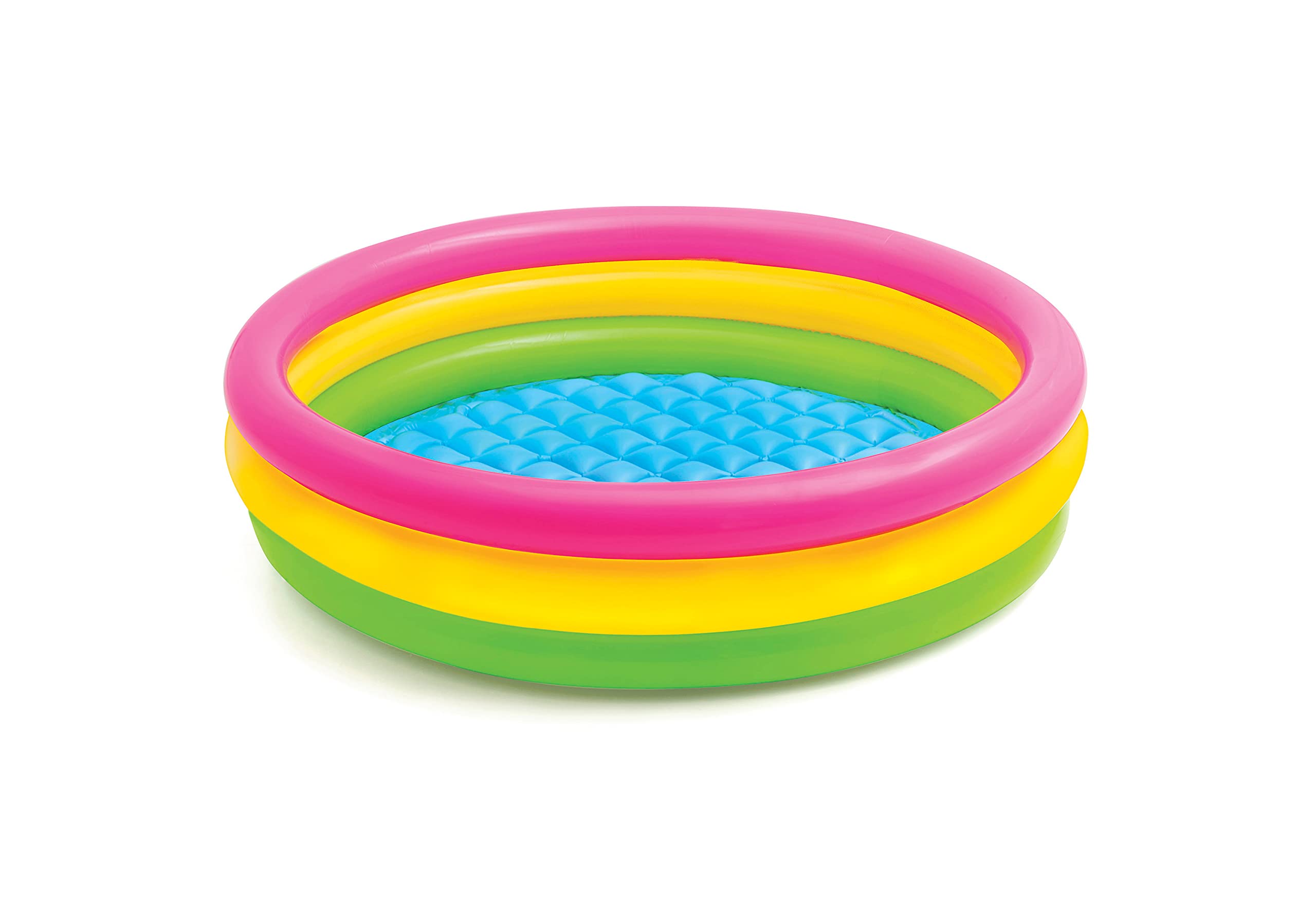 Intex Sunset Glow Inflatable Pool: 58in x 13in - 3 Ring Soft Floor - 73 gal Capacity - Repair Patch Included - Like New