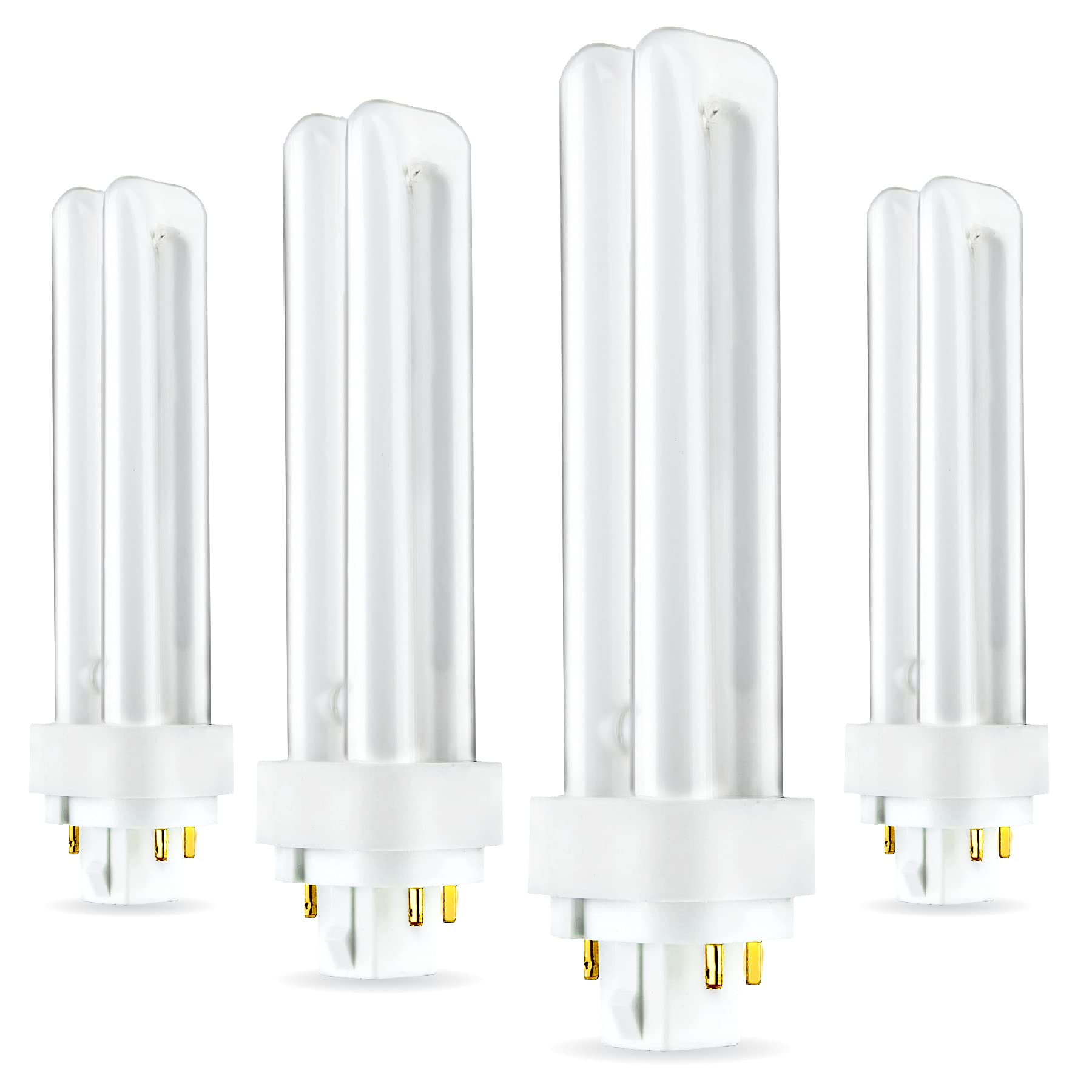 (4 Pack) PLC-18W 865, 4 Pin G24q-2, 18 Watt Double Tube, Compact Fluorescent Light Bulb, Replaces Sylvania CF18DD/E/865 and Philips - PL-C 18W/865/4P/ALTO  - Acceptable