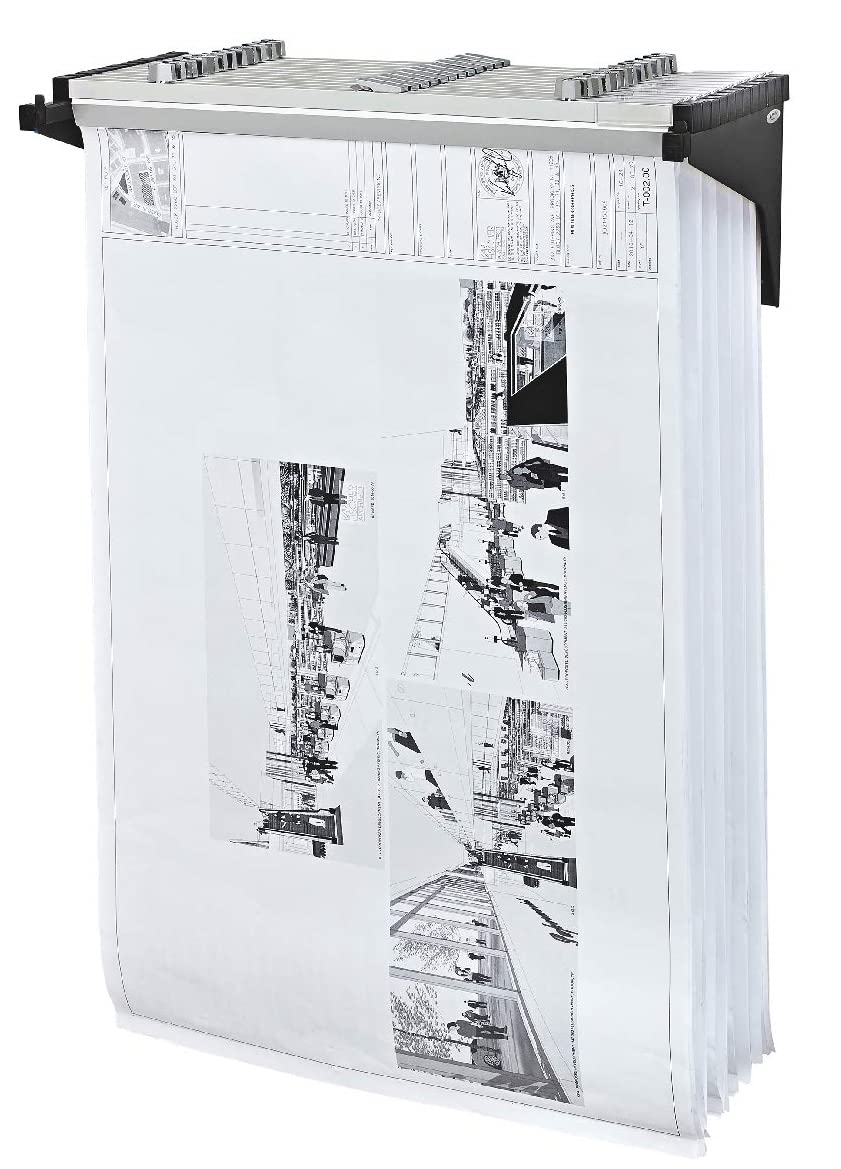 Adir Wall Mount Blueprint Storage Stand - Hanging Blueprint Holder, Poster Display and Map Rack - Blue Print Organizers for Office and Home - Like New