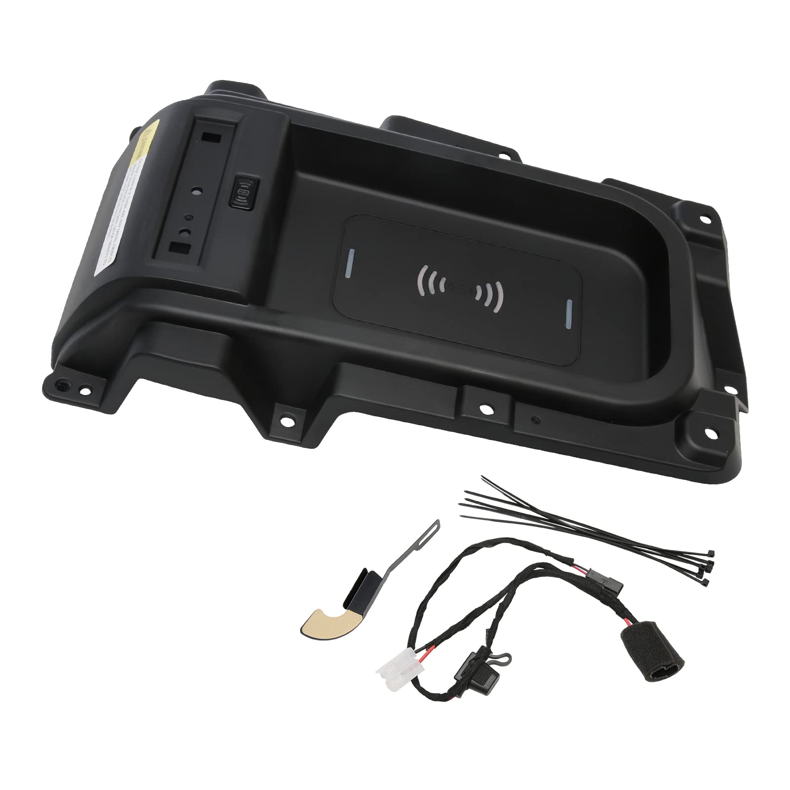 Wireless Charger Tray - Compatible with Toyota Vehicles - 2014, 2015, 2016, 2017, 2018, 2019, 2020, 2021 Tundra - Replaces 00016-34506 - 15 Watts Fast Charging - Center Console Tray Replacement - Very Good