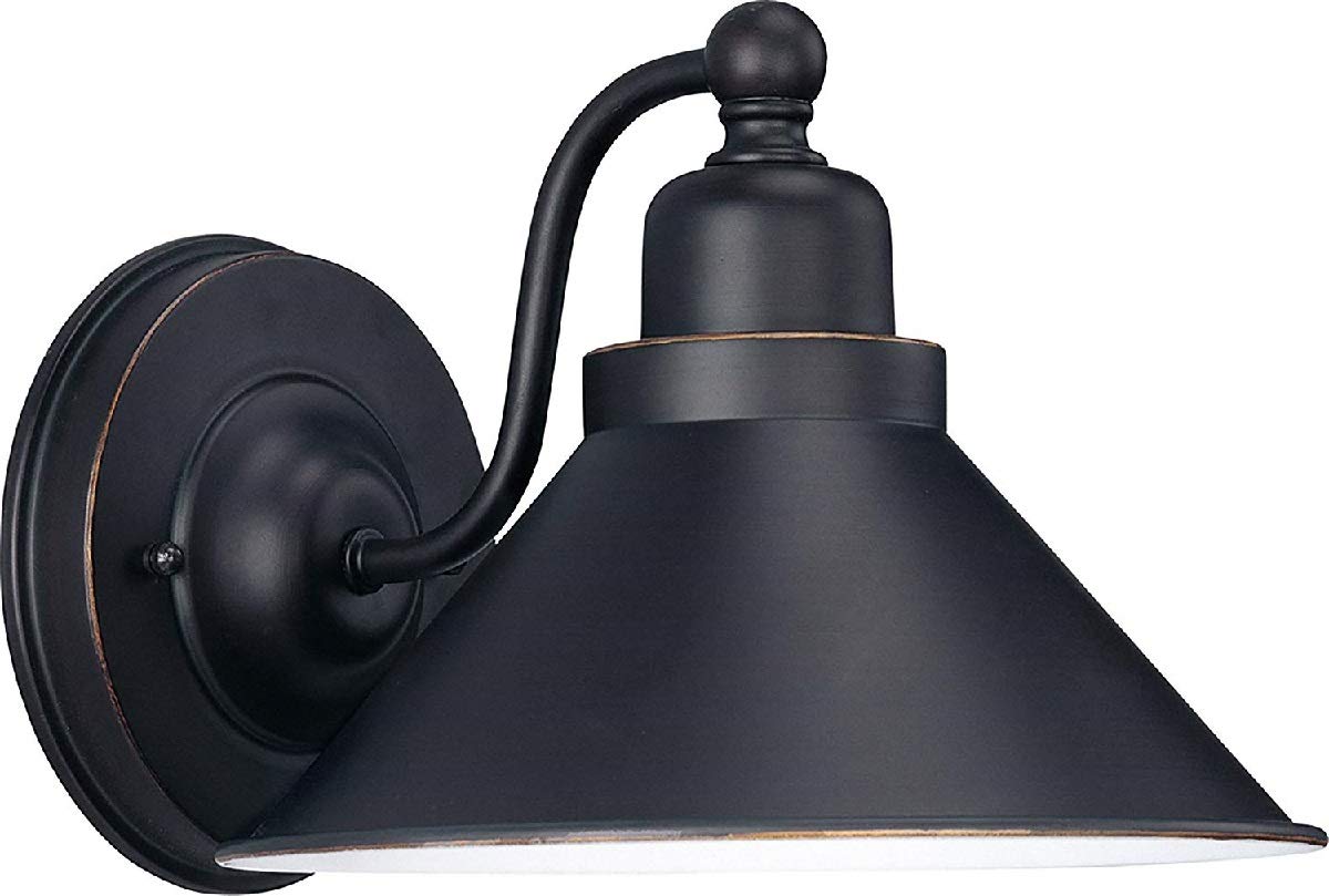 Ciata Wall Scone, Vanity Light, Transitional Style Downlight, with Mission dust Bronze Finish and Metal Shade  - Like New