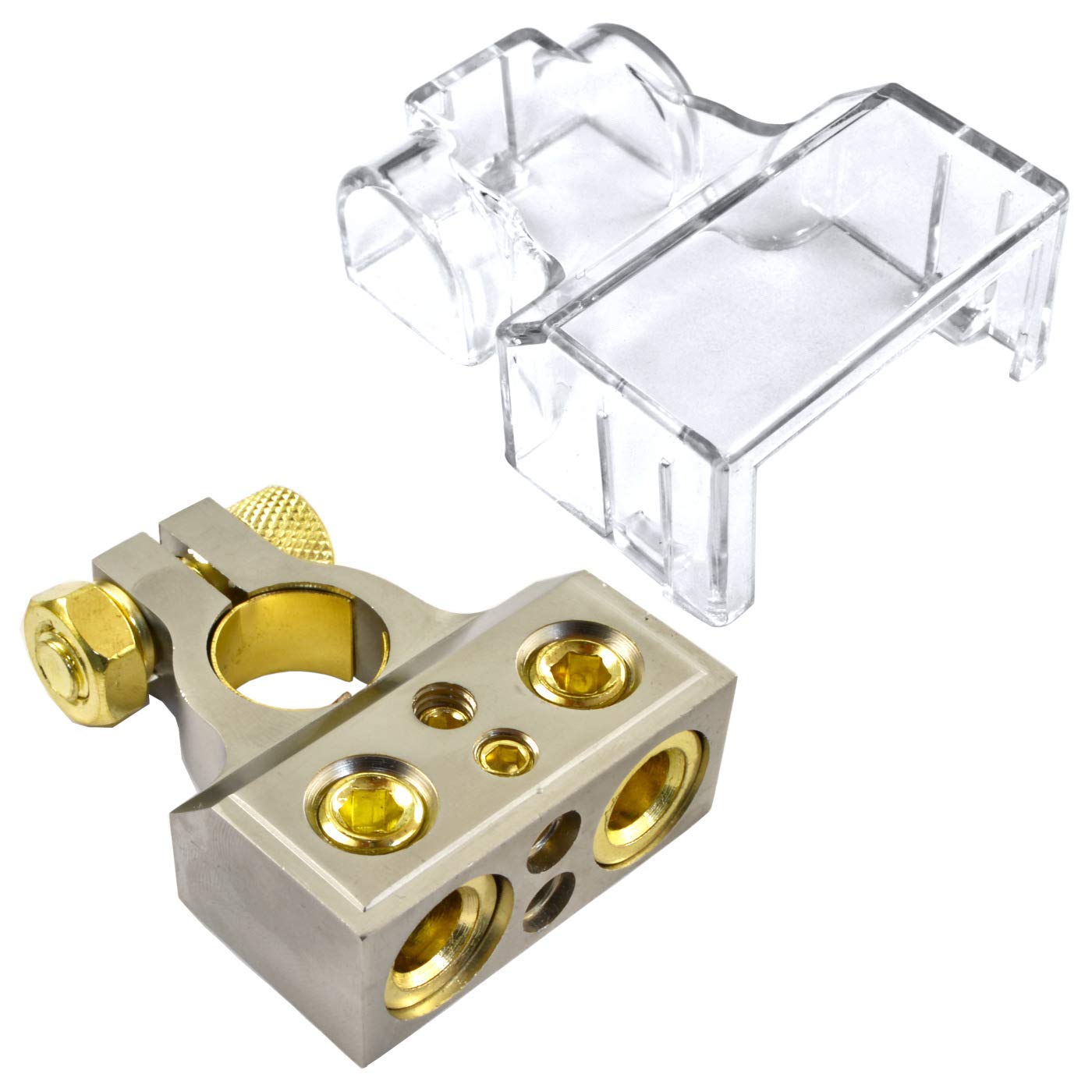 The Wires Zone 1/0 4 8 Gauge Universal Positive or Negative Battery Terminal - Like New