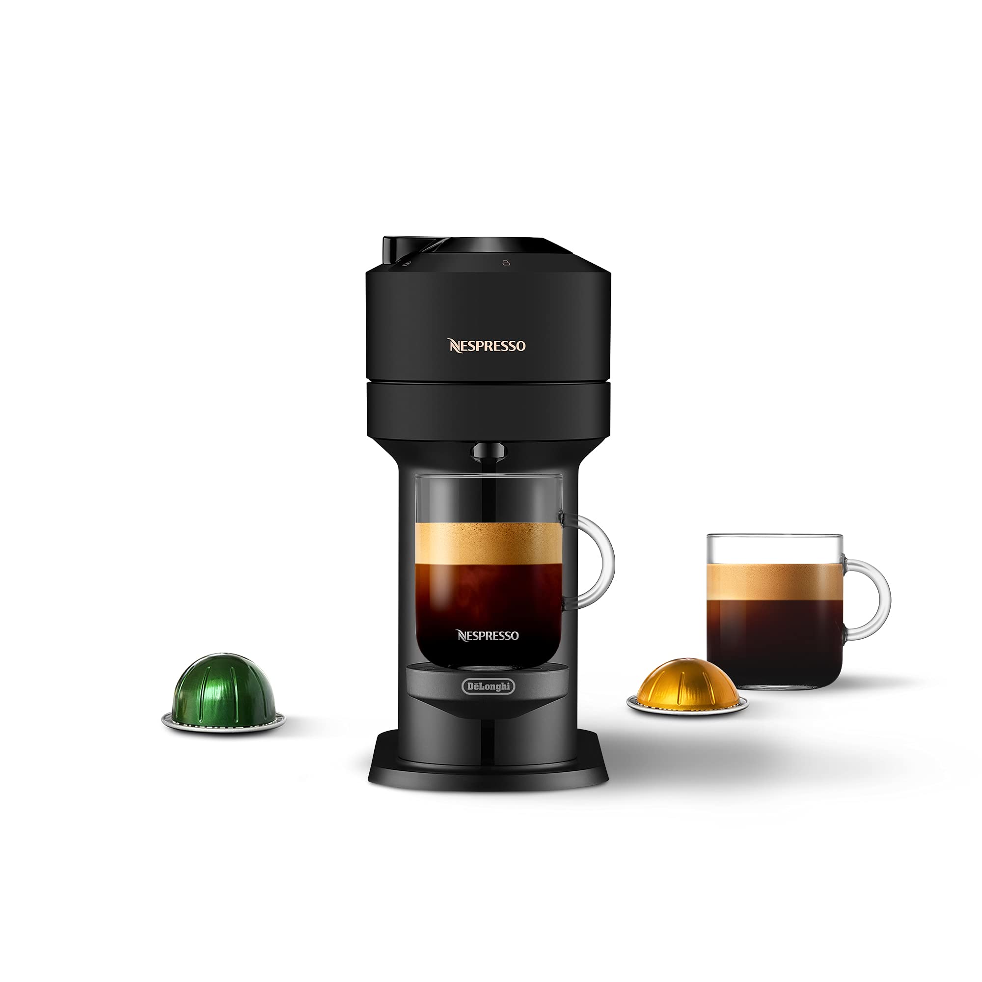 Nespresso Vertuo Next Coffee and Espresso Machine by De'Longhi, Limited Edition, 5 cups, Matte Black - Acceptable